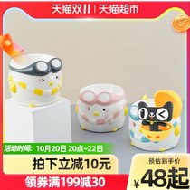 X Cat Bowl Ceramic Cat Pot Anti-knock Kitty Dog Rice Bowl Dog Bowl Pet Bowl Pet Bowl Water Bowl Protect Cervical Food Bowl