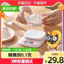 (Pick up to ninety-eight) Xiangshan kitchen scale mini electronic scale baking scale Food 0 1G weighing balance precision