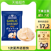 (Imported) Korean fun Net Red fresh shrimp slices garlic office snacks puffed snacks 82g × 1 bag