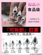 Removable metal anal plug Small Number Mini apply This store detachable tail replacement without decoration seat