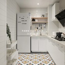 Nordic porcelain pull groove small white brick Japanese bathroom tile Kitchen 300x600 lattice wall tile Toilet floor tile