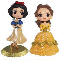 Snow White Yellow Dress Beier Princess Birthday Cake Decoration Plug-in Female Treasure Cake Goddess Cake