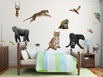 Large 12 PC Jungle Animal Wall Set