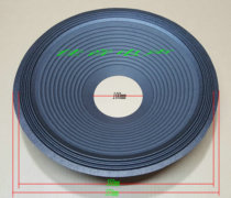 15-inch speaker paper cone three-wire cloth edge 100-core threaded shallow basin Sound basin Speaker speaker bass basin