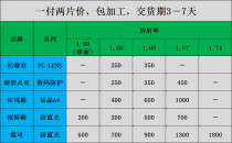 New brands of high medium and low-end lenses to protect the EYE Film anti-blue lens large collection of two-piece price hot sale