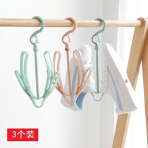 3 balcony drying shoes rack shoes hanger small drying rack windproof shoe rack drying shoe hook
