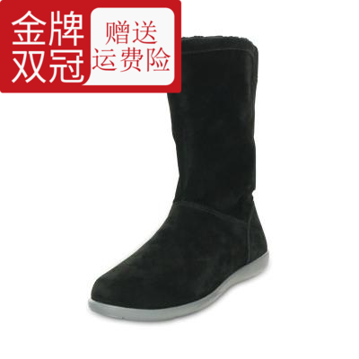 Women's High Band Crocs Carroche Lockheed Counter Genuine Domestic Delivery Lady Adela Warm Fur Boots 15496