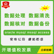 Data Processing Cleaning Check Backup Moving Oracel Mysql Mssql Access Flash
