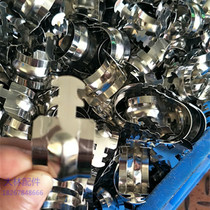 Stainless steel pipe card horse card U type card water pipe card line pipe card pipe clamp steel pipe fixing clip central air conditioning pipe buckle