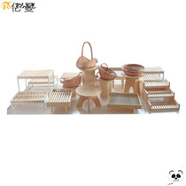 New bakery shop Zhongdao full set of soft furnishings display props bakery supporting crafts display rack