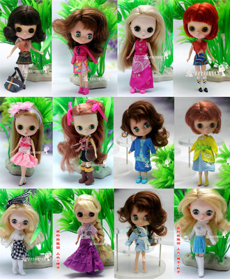 taobao agent TAKARA genuine Petite Mini Blythe mini cloth doll clothing, clothing shoes bag