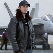 American Alpha ALPHA G1 Real Leather Pilots Leather Jacket Coat Men's Head Leather Locomotive Suit