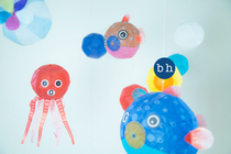 Banana Hunter) Spot Japanese summer traditional style poetry toy Paper wind boat Octopus space pendant