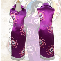 Custom anime one piece empress Boya Hankook purple cheongsam cosplay costume decoration