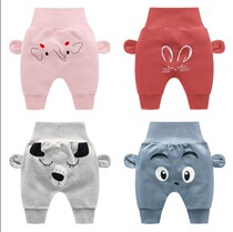 2021 baby pants spring autumn new male and female child great pp pants baby high waist and belted pants children casual long pants tide