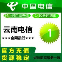  Yunnan Telecom 1 yuan call charge Fast charge China Telecom 1 yuan mobile phone call charge 24 hours automatic recharge