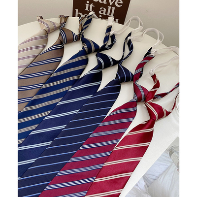 taobao agent In the age of Tokyo, JK Tie Tie Short -Day Striped Tie -Tie Original Student College Wind Tie Women's Women's Women's Fund