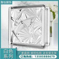 Glass brick transparent square crystal brick crystal brick partition wall