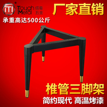 Side rack coffee table rack marble round leg glass bracket square table leg iron frame round table bracket leg