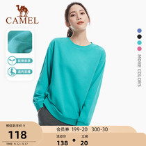 Camel sports jacket 2021 new autumn womens autumn casual long sleeve womens round neck pullover sweater