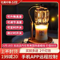 Lifting aromatherapy melt wax lamp romantic European light luxury indoor ornaments table lamp aromatherapy smart crystal candle lamp