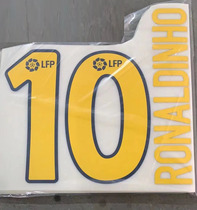 2003-2004 Barca Lesser Ronaldinho #10 Ronaldinho Thermal Transfer Print