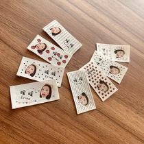 HELLO ASH-Baby childrens kindergarten custom avatar photo sewn name sticker label washable