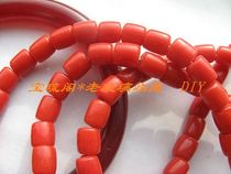 Meil32 year morning oil run Red old colored glaze scattered bead bracelet necklace DIY with 9-10mm3