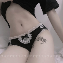 Dream White: Japanese Lolita Lace Cute Modal Comfortable Bow Panties Maid Sex Panties