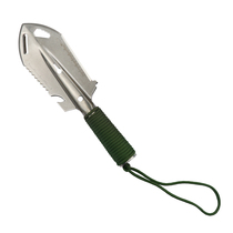 Stainless steel outdoor multi-functional umbrella rope engineer shovel camping convenient survival digging shovel hand shovel garden shovel