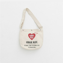 HUMAN MADE love letters canvas shoulder bag tote bag shoulder bag satchel men and women Joker Japanese ins