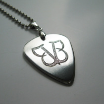 Black Veil Brides Black Veil Bride BVB Logo Statement Pick Necklace