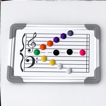 Piano key magnetic double-sided instrument teaching aids basic knowledge zero basic music theory learning music staff whiteboard