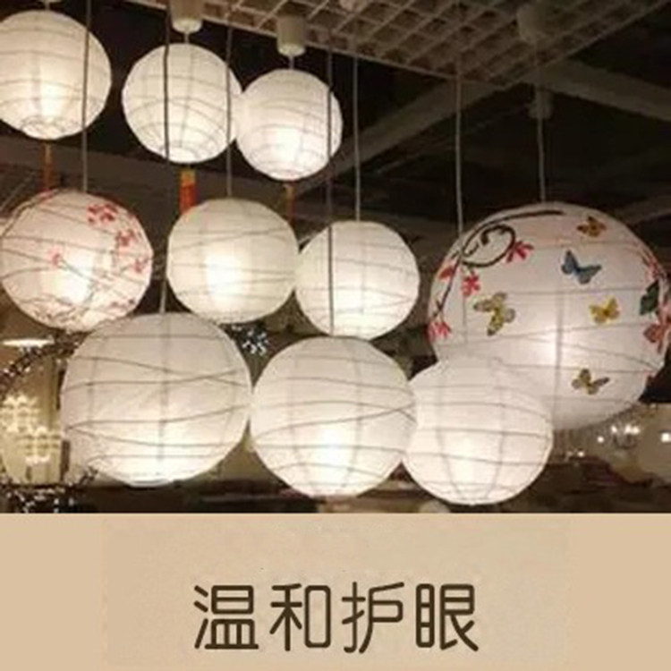 Japanese lanterns and chandeliers folding Lantern Mid-Autumn Festival ancient cover hand-mounted cross-advertising hanging paper lanterns