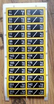  Weighted block label Equipment Weight sticker Gym equipment Weighted block sticker Power equipment label sticker