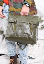 Used Czech military version M85 leather shoulder bag riding bag