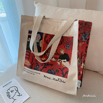 ANDCICI ◆ MATISSE MATISSE art oil painting canvas bag women shoulder bag big shopping bag student schoolbag