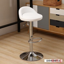 Snack bar white bar stool high stool lift milk tea shop hair salon style cashier retro folding high foot