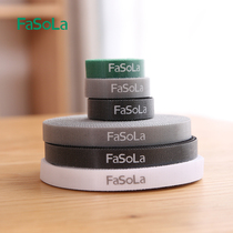 Japan Fasola Velcro cable ties Self-adhesive cable management tape Male and female stickers Female buckle adhesive buckle Self-adhesive tape adhesive strip