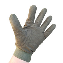 Old inner gloves army green microfiber leather full finger plus velvet winter warm outdoor riding CS training tactical gloves