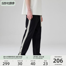 Climax Vision Side Row Clean Roll Sweater Strip Leisure Trousers Men American High Street Trousers
