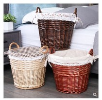 Extra-large rattan clothes basket storage basket laundry basket basket basket bathroom storage bucket dirty clothes bucket