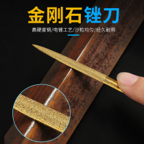 Diamond File Knife Set Flat Semi-Circle Shinx File Knife Metal Polishing Tool Fine Controy Small Contuse Knife