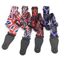 Guitar Strap Color Ethnic Widened Shoulder Strap Folk Classical Electric Guitar Bess Polyester Printed Strap Factory