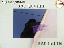 4MM thick black plexiglass custom acrylic sheet custom cutting hole bending engraving bonding zero cutting