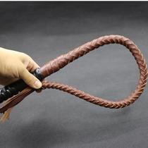   Pure cowhide whip whip horse whip whip horse riding dance self-defense whip martial arts whip film and television props