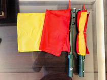 Signal flag Multi-function red white red yellow red and green hand flag with three-color light horn whistle command flag