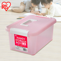 Japan Alice IRIS portable small object storage box with lid transparent cosmetic finishing box sundries storage box
