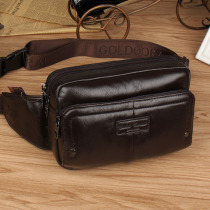 Leisure Buffalo Leather Purse Sport Running Mens Bag Genuine Leather Skew Satchel Bag Collection Silver Bag Mobile Phone Bag Multifunction Mobile Phone Bag