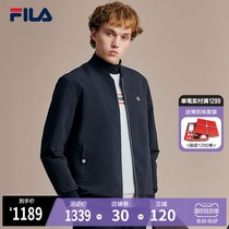 FILA Phila Fiele official mens coat 2021 Winter new fashion casual fashion two-sided woven coat